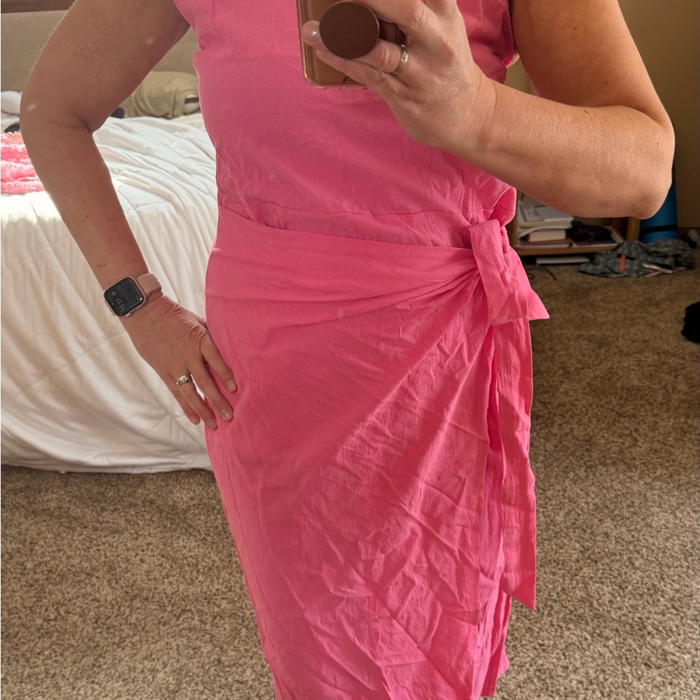 Pink Wrap Dress